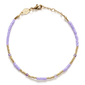 Anni Lu Clemence Armbånd, Lilac  